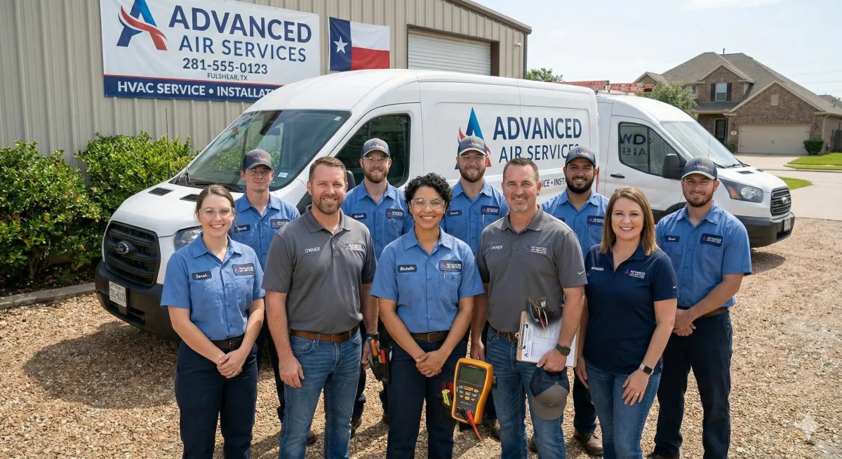 HVAC technician servicing an air conditioning unit on a roof