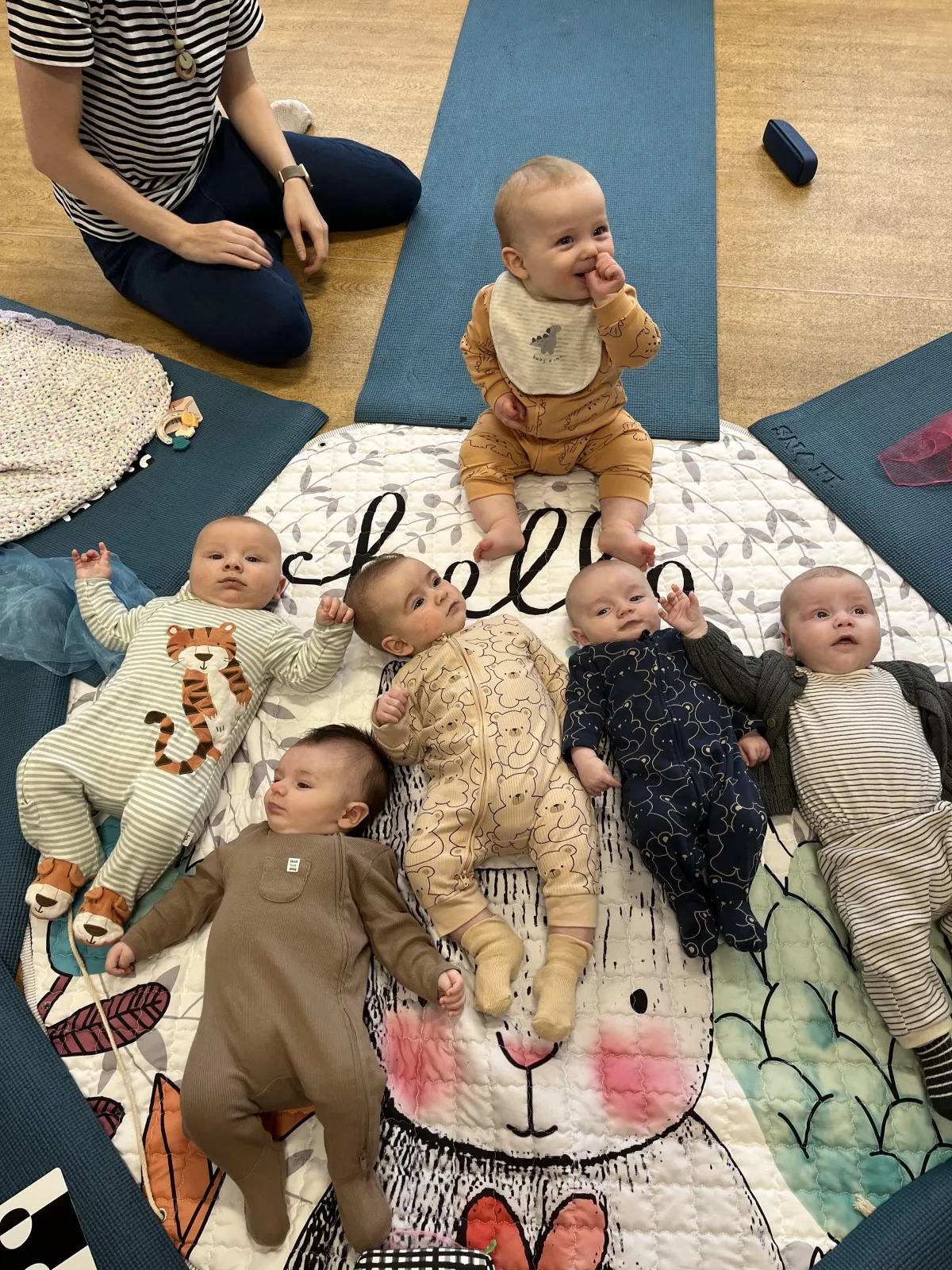 babies at baby massage