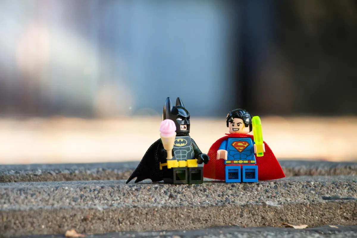 lego batman and robin on a screen