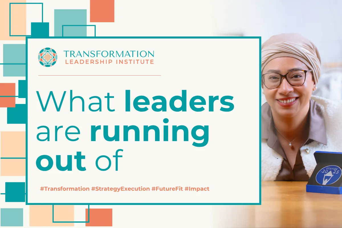 What Leaders Are Running Out Of