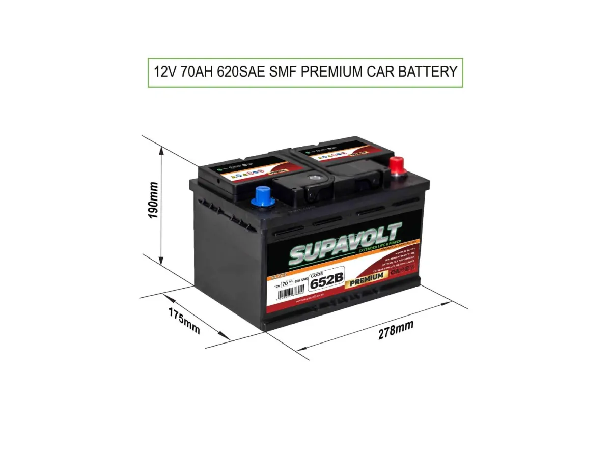 Close-up of new battery terminals being secured