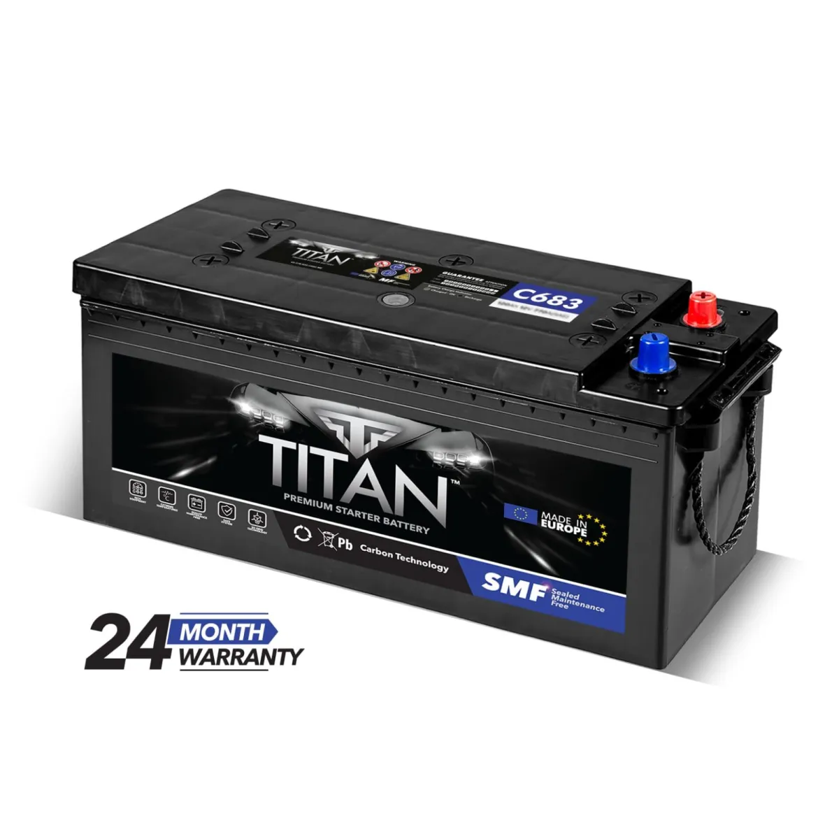 Service vehicle parked roadside assisting stranded driver