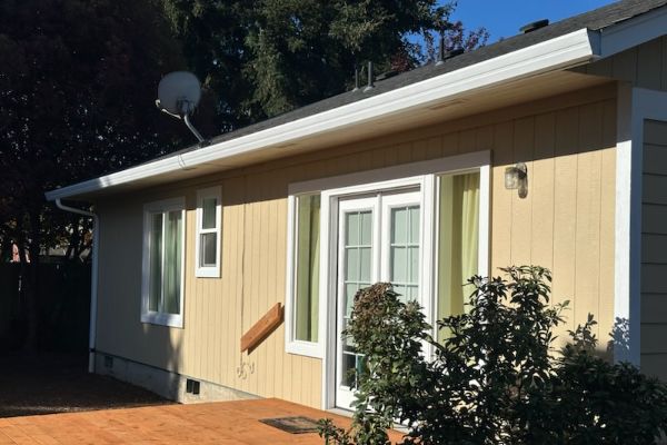 Metal gutter painting and trim protection in Springfield OR.