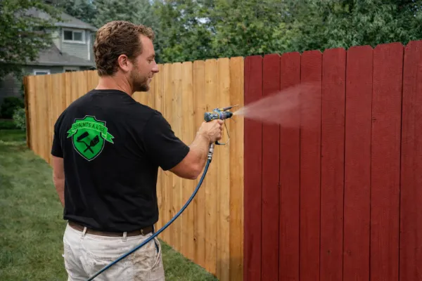 Cedar fence staining and protection in Eugene Oregon.