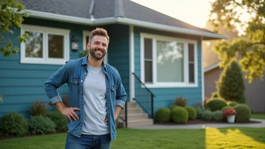 A beautifully maintained Eugene home exterior showing a durable paint finish protected by a long-term warranty and professional standards from Sir Paints A Lot