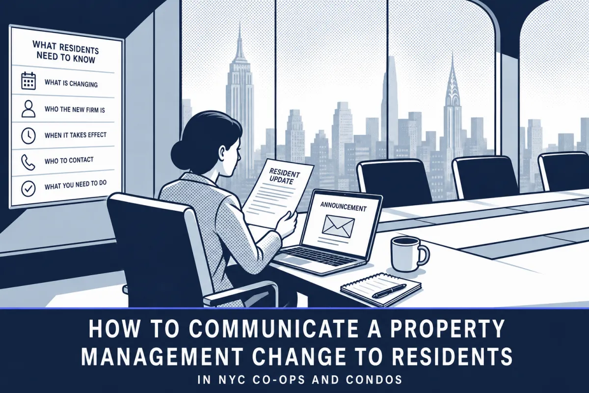 How to Communicate a Property Management Change to Residents in NYC Co-ops and Condos