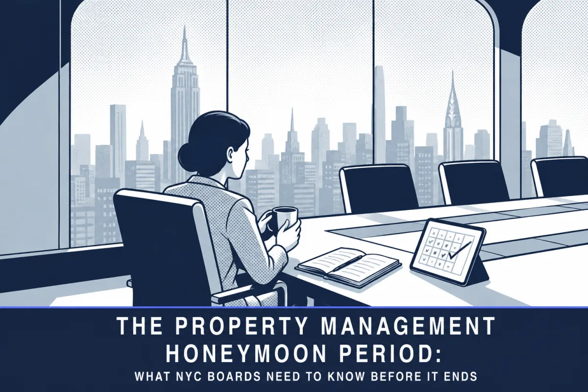 The Property Management Honeymoon Period: What NYC Boards Need to Know Before It Ends