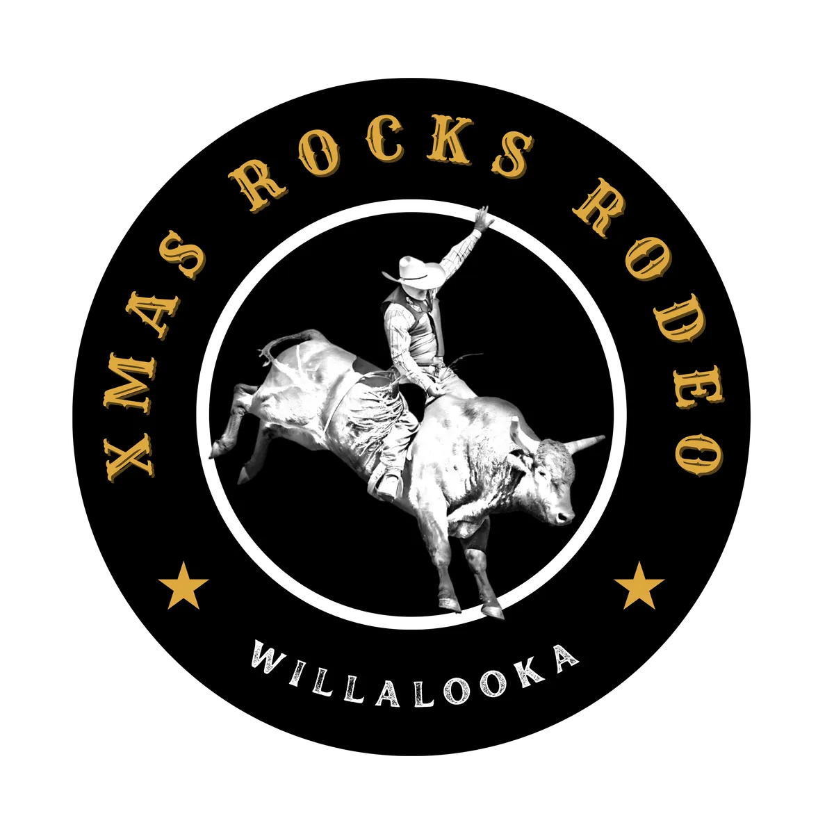 Xmas Rocks Rodeo Logo