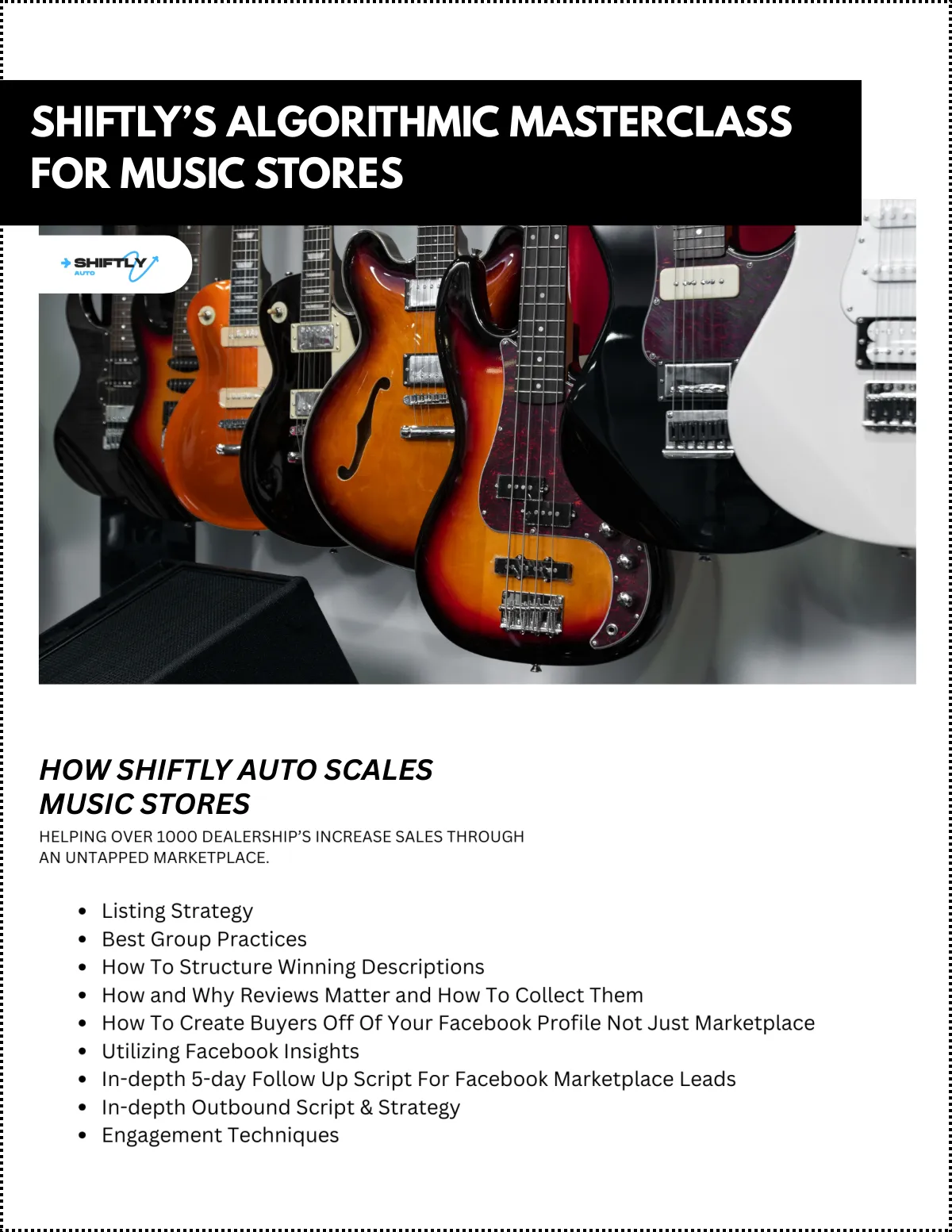 Electric guitars and bass guitars hanging on music store wall display