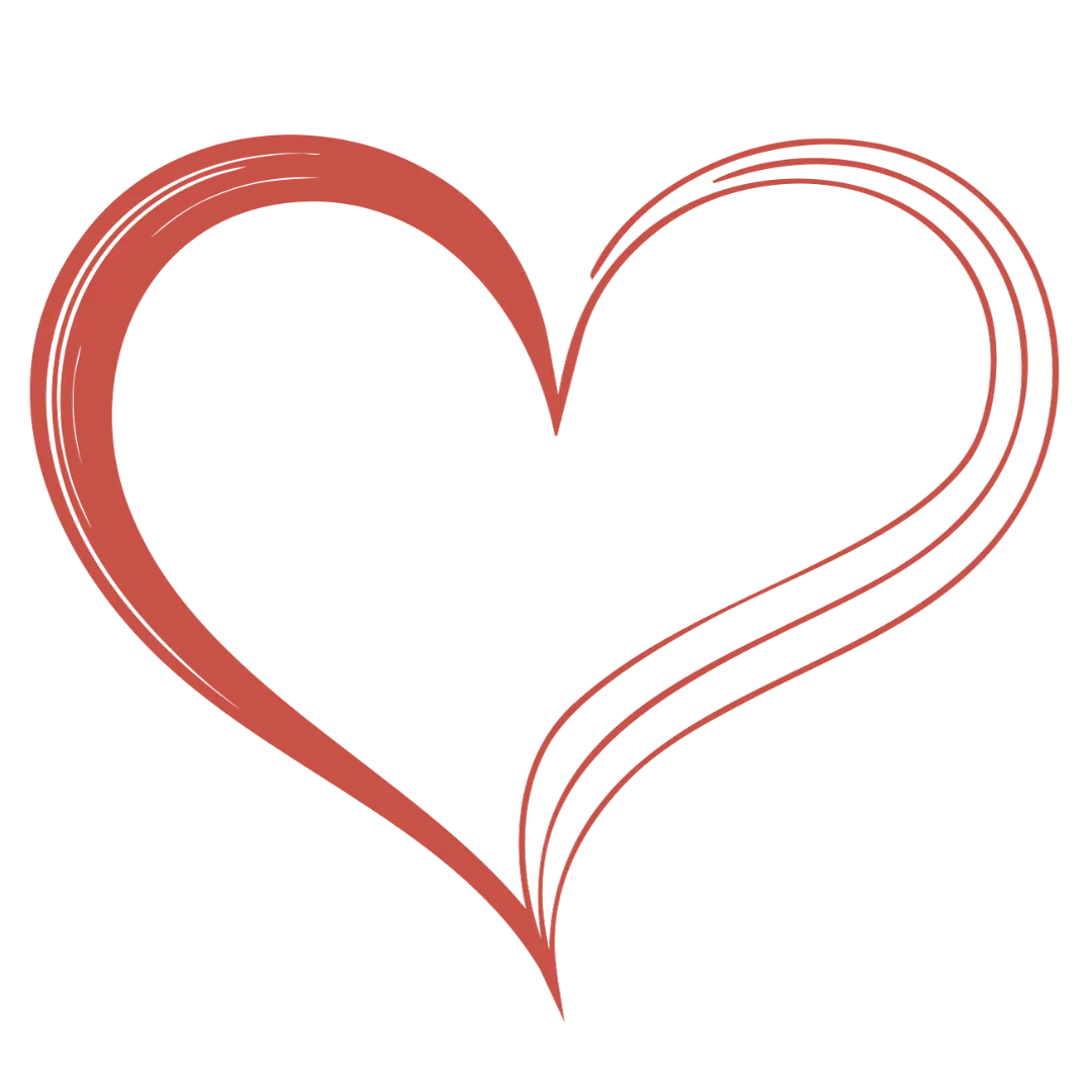 heart illustration representing the first step of creating a personalized song