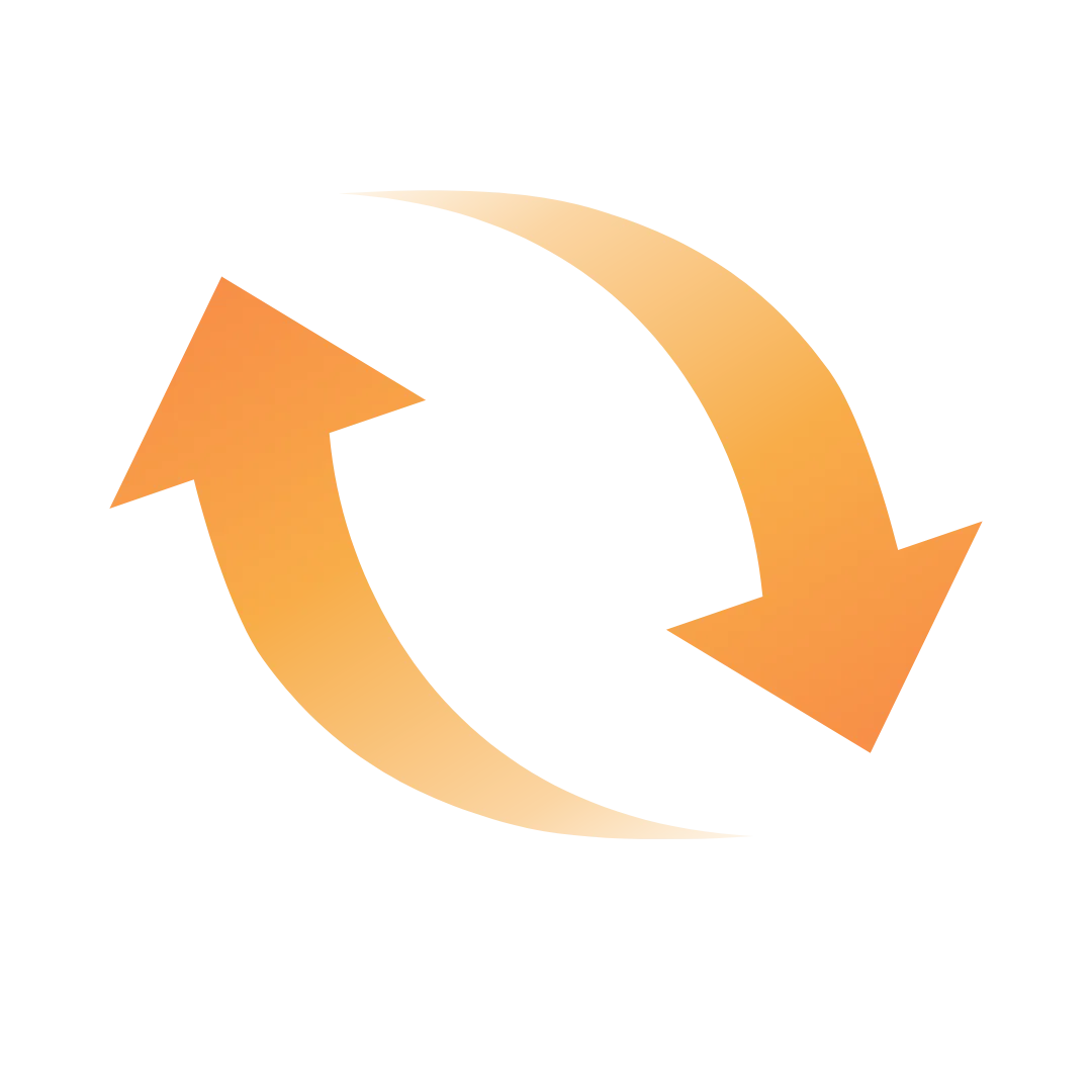 icon showing circular arrows representing how repetition creates memory in the brain