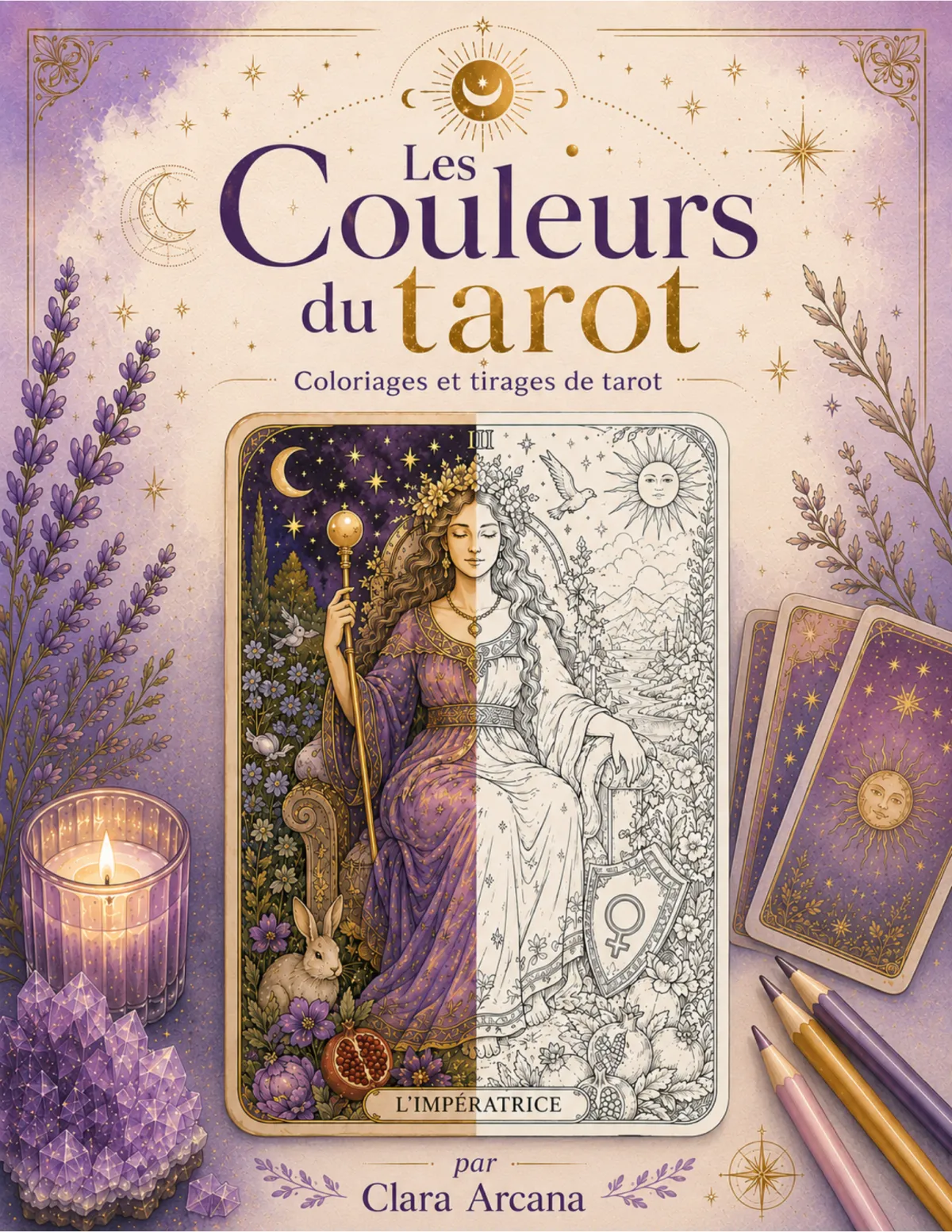 Cahier de coloriages et tirages de tarot