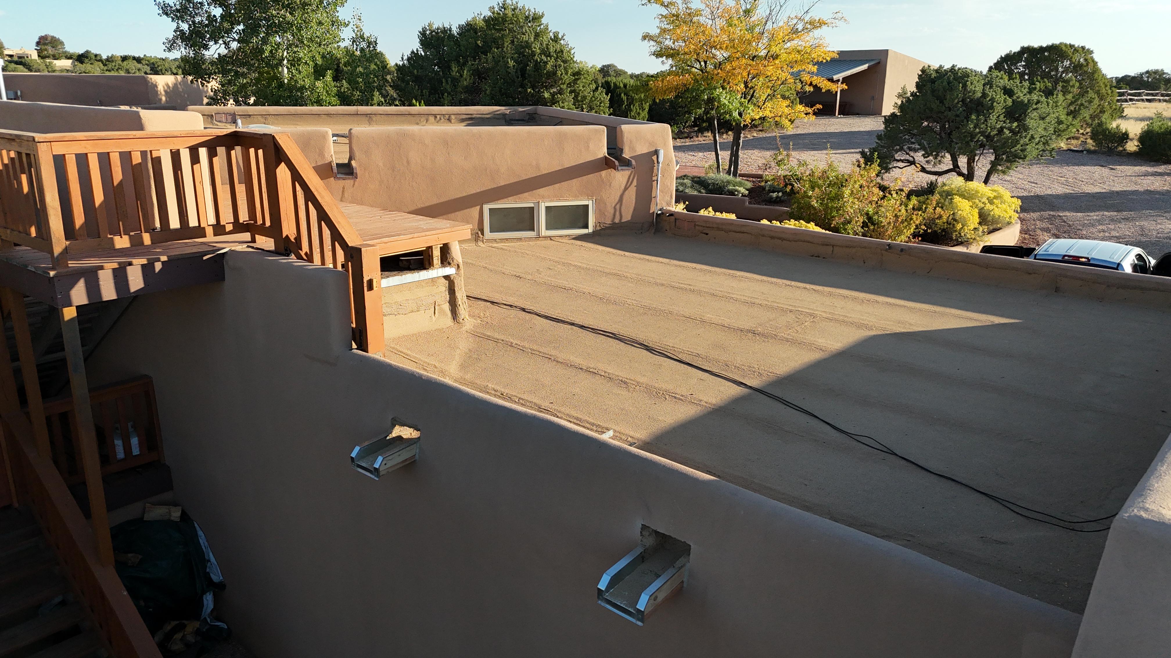 Asphalt shingles on a residential roof
