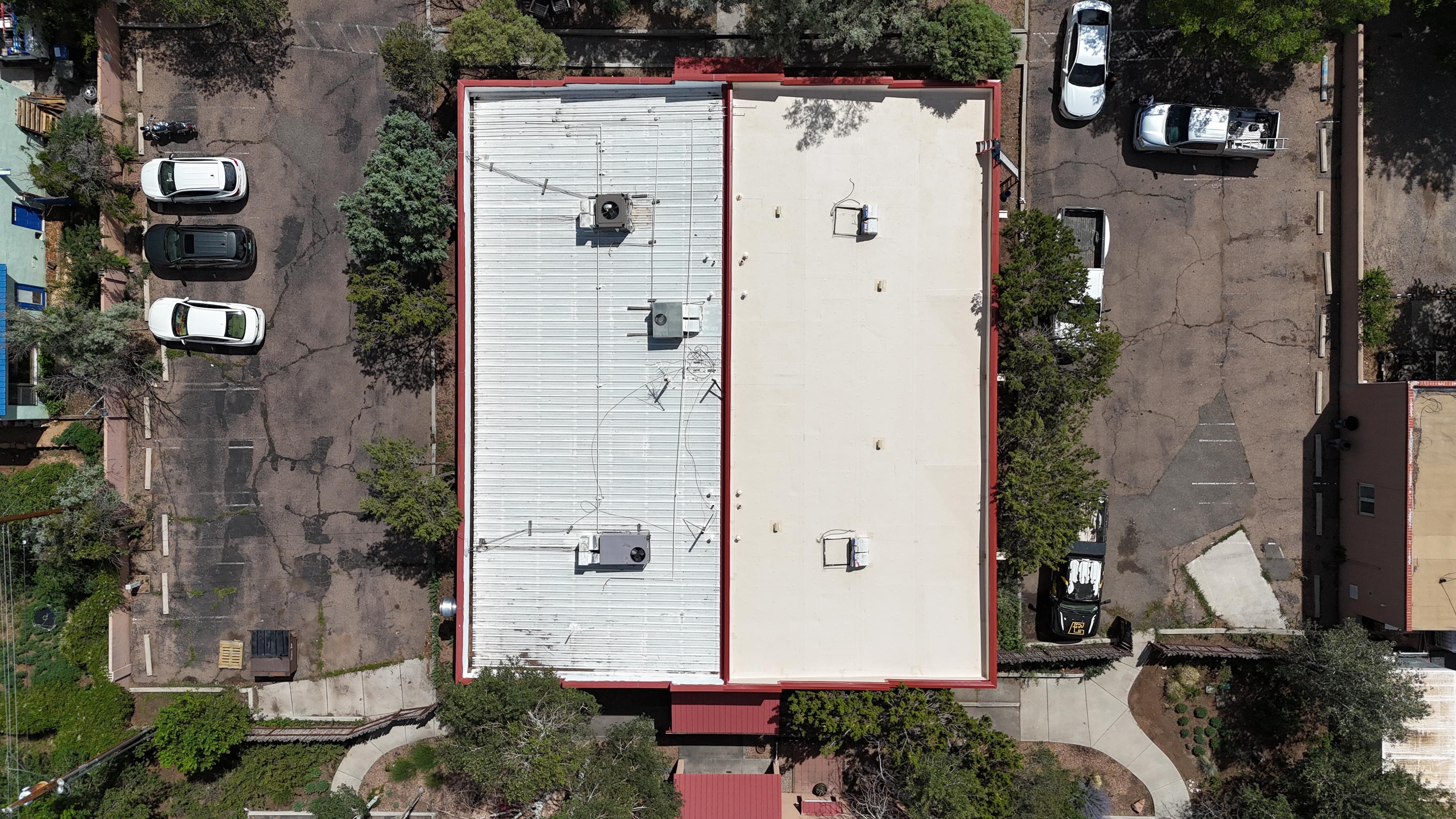 Thermal movement on a flat roof diagram