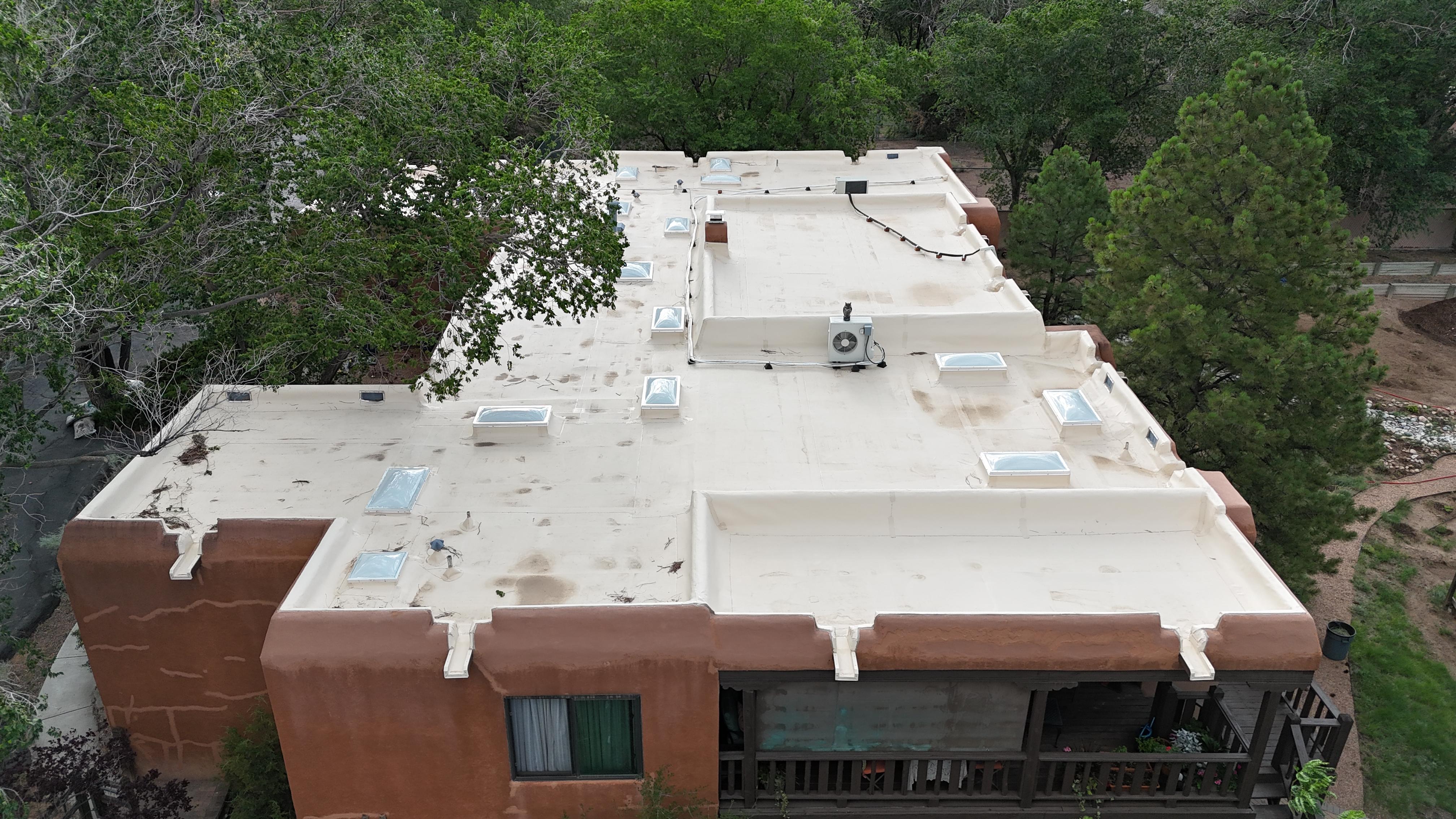Asphalt shingles on a residential roof