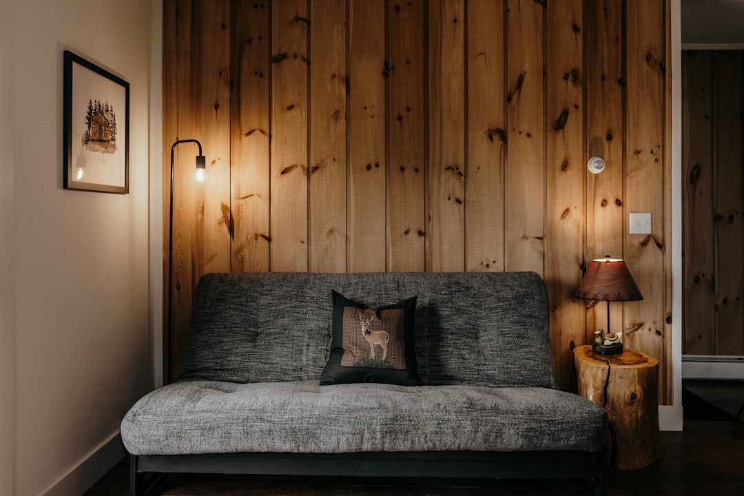 living room cabin cozy interior
