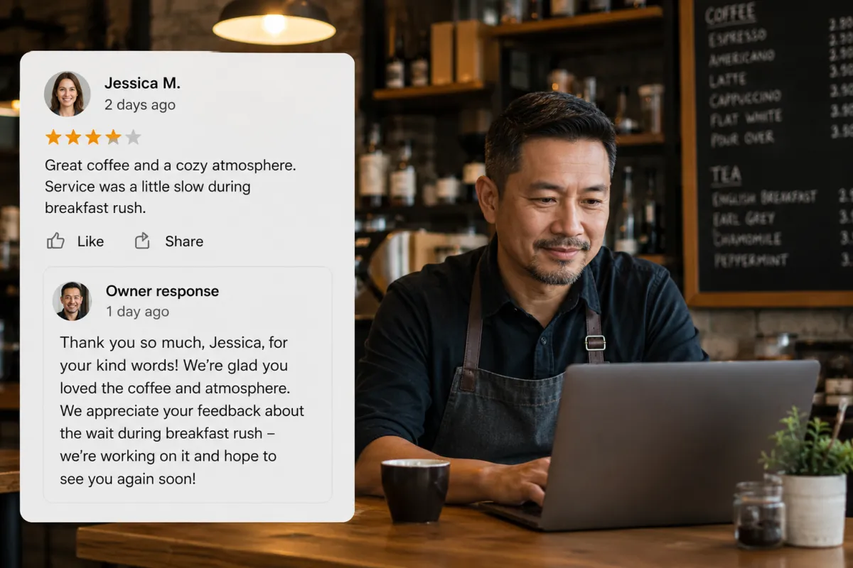 Professional review responses can strengthen trust and show future customers how your business communicates.