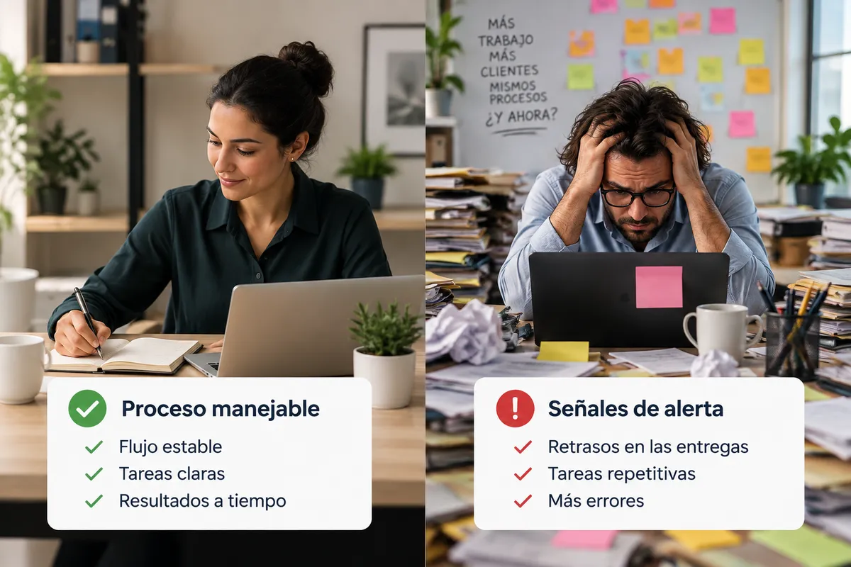 Cuándo los procesos manuales empiezan a frenar el crecimiento de una empresa