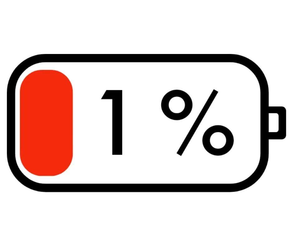 drained battery