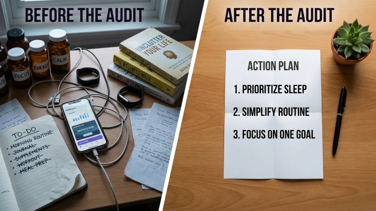 Before and after desk scene illustrating a lighter workload and clear recovery plan