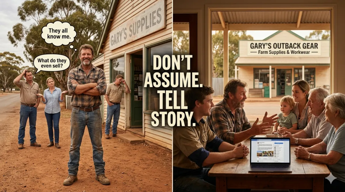 Small business storytelling concept, highlighting marketing strategy through clear communication with customers. 