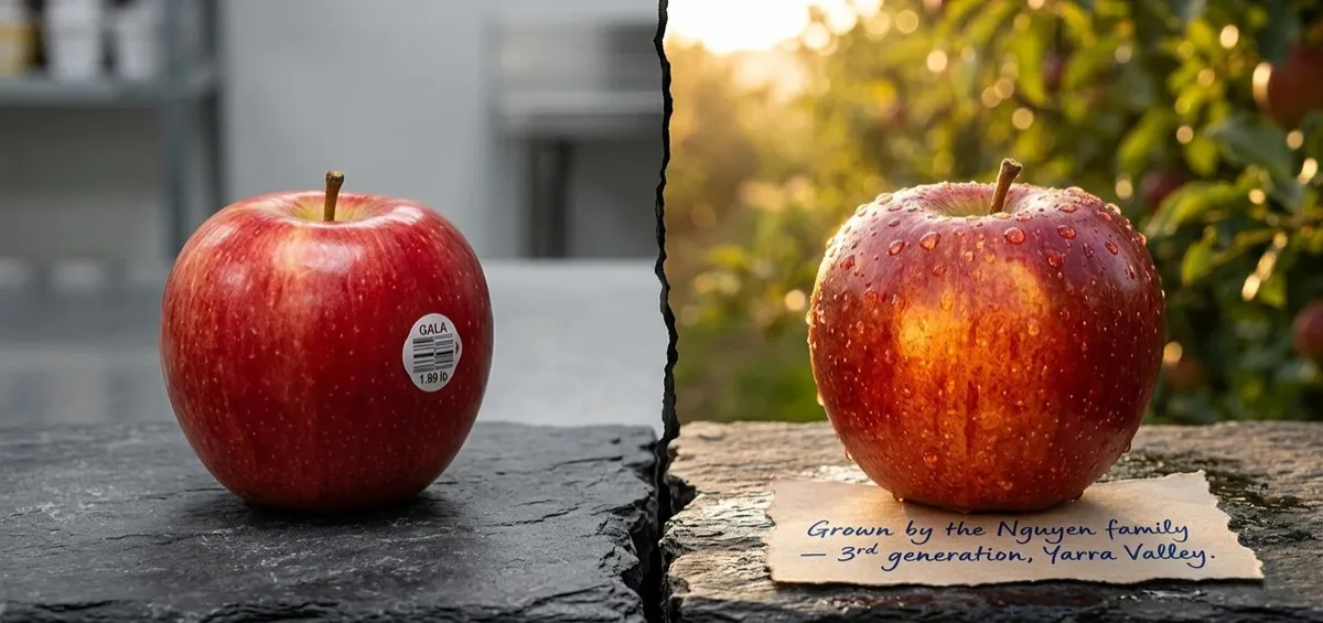 Brand differentiation marketing concept comparing unique product identity, emphasizing personalized marketing strategies.