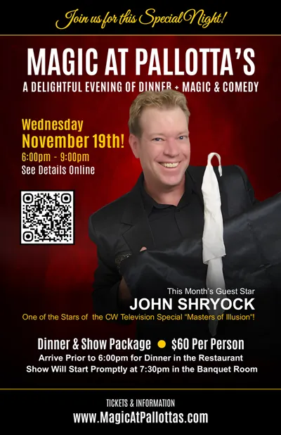 Magic at Pallotta's - Magicians from round the Country!