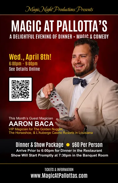 Magic at Pallotta's - Magicians from round the Country!