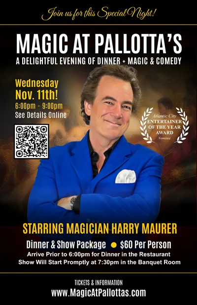 Magic at Pallotta's - Magicians from round the Country!