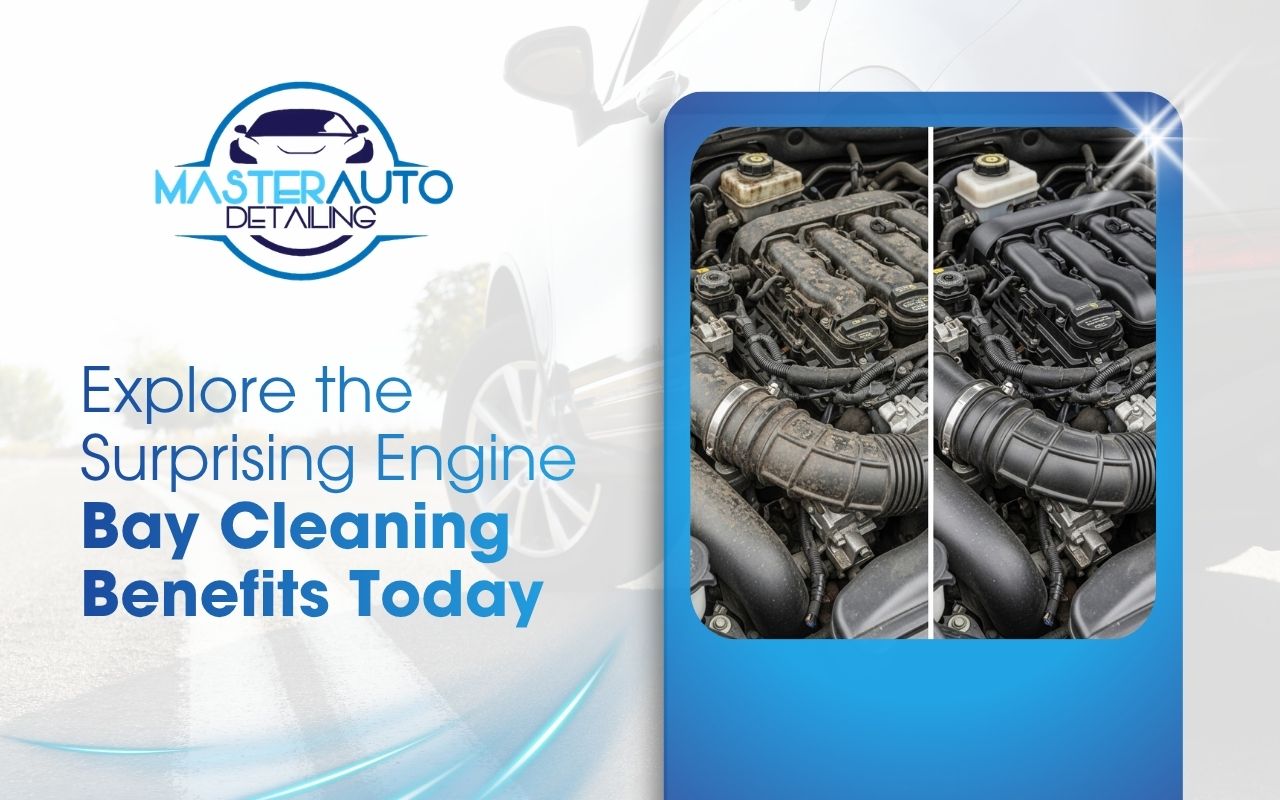 Clean engine compartment showing engine bay cleaning benefits