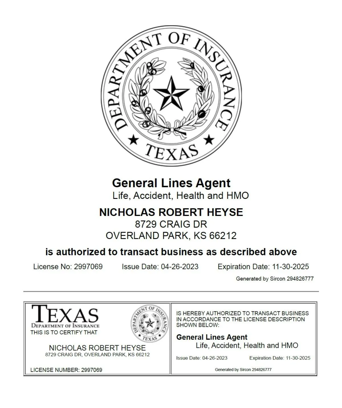 state license