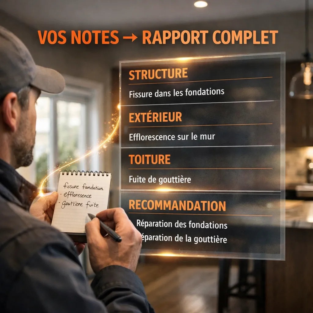 Comment un inspecteur en bâtiment peut rédiger ses rapports 10x plus vite grâce à l’IA (au Québec)