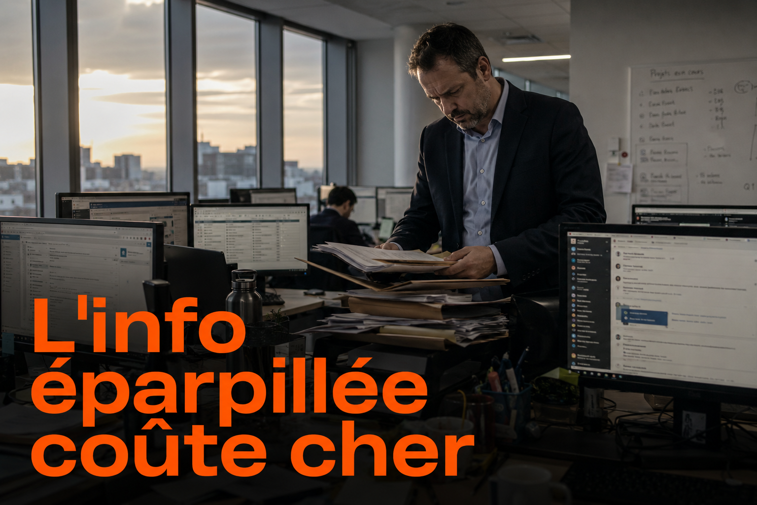 Information éparpillée dans une PME : le coût invisible 