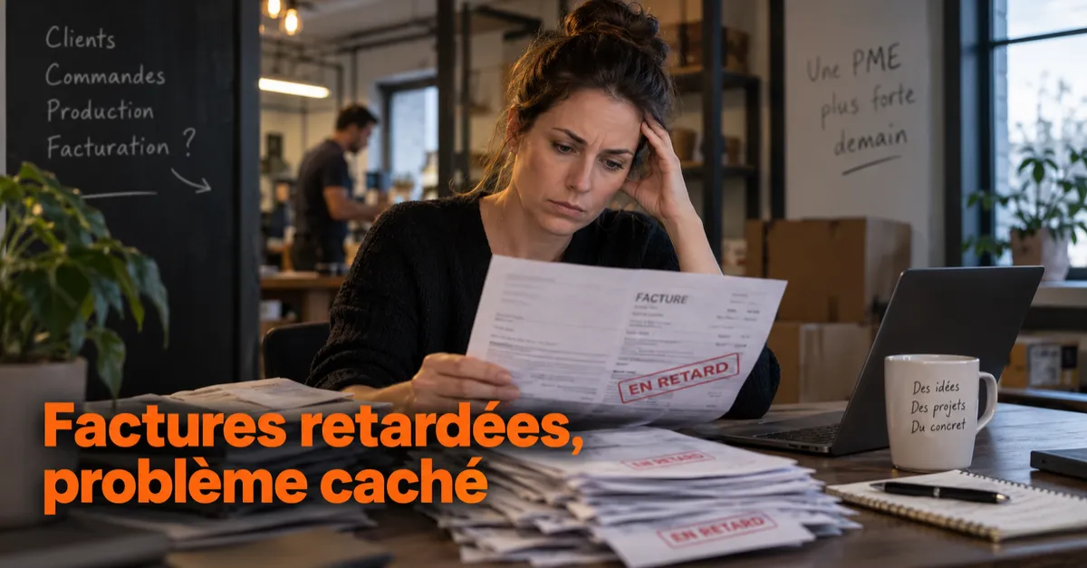 Factures retardées en PME : le blocage avant la comptabilité
