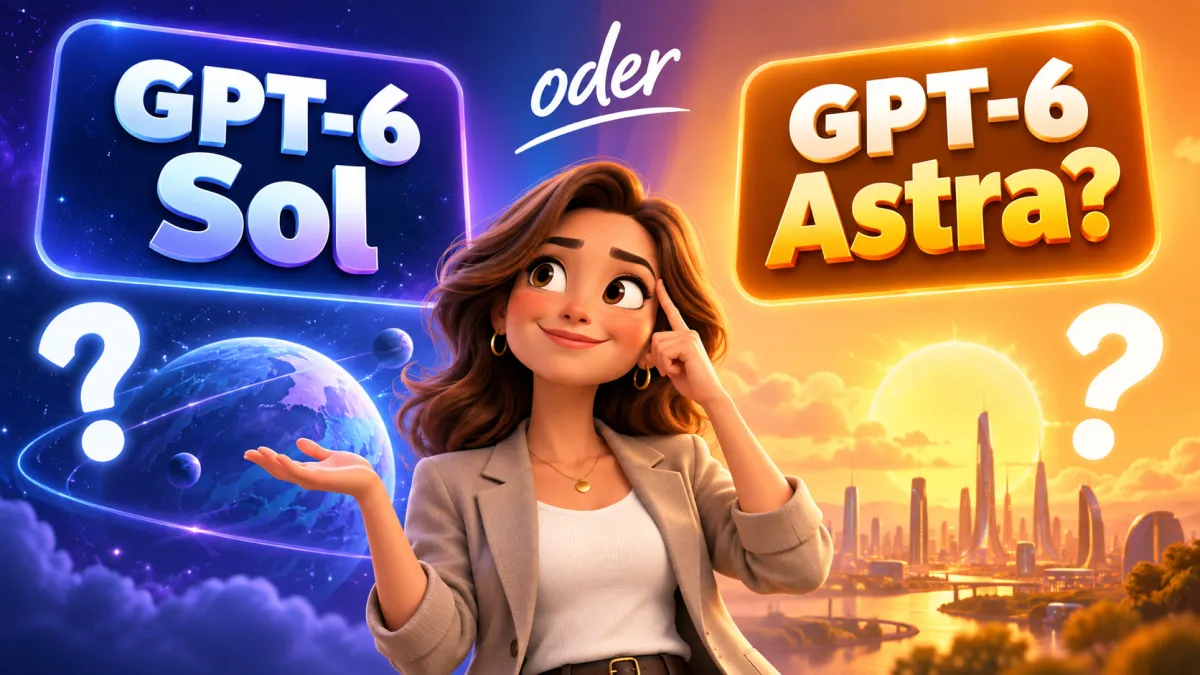 GPT-6 Sol oder GPT-6 Astra? Wann nehme ich welches Modell?