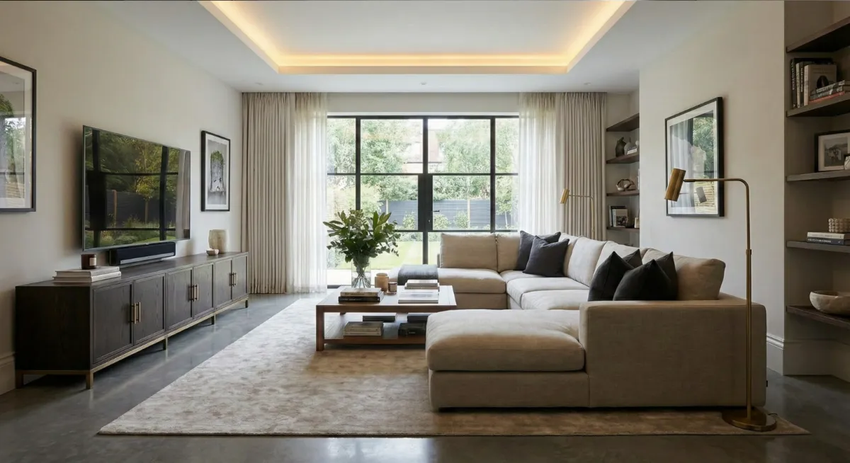 clean living room in Shreveport, LA