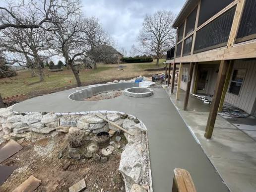 Belton Concrete builds and installs pool deck
