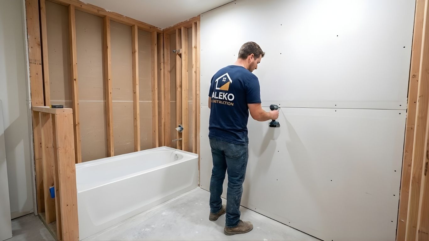 Bathroom Walls, Drywall, and Finishes