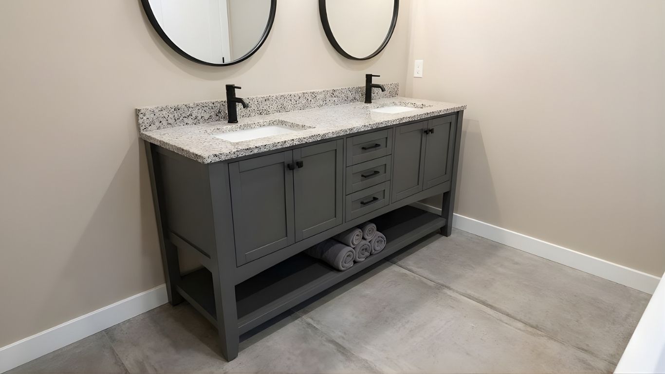 Double Sink Vanity Installation