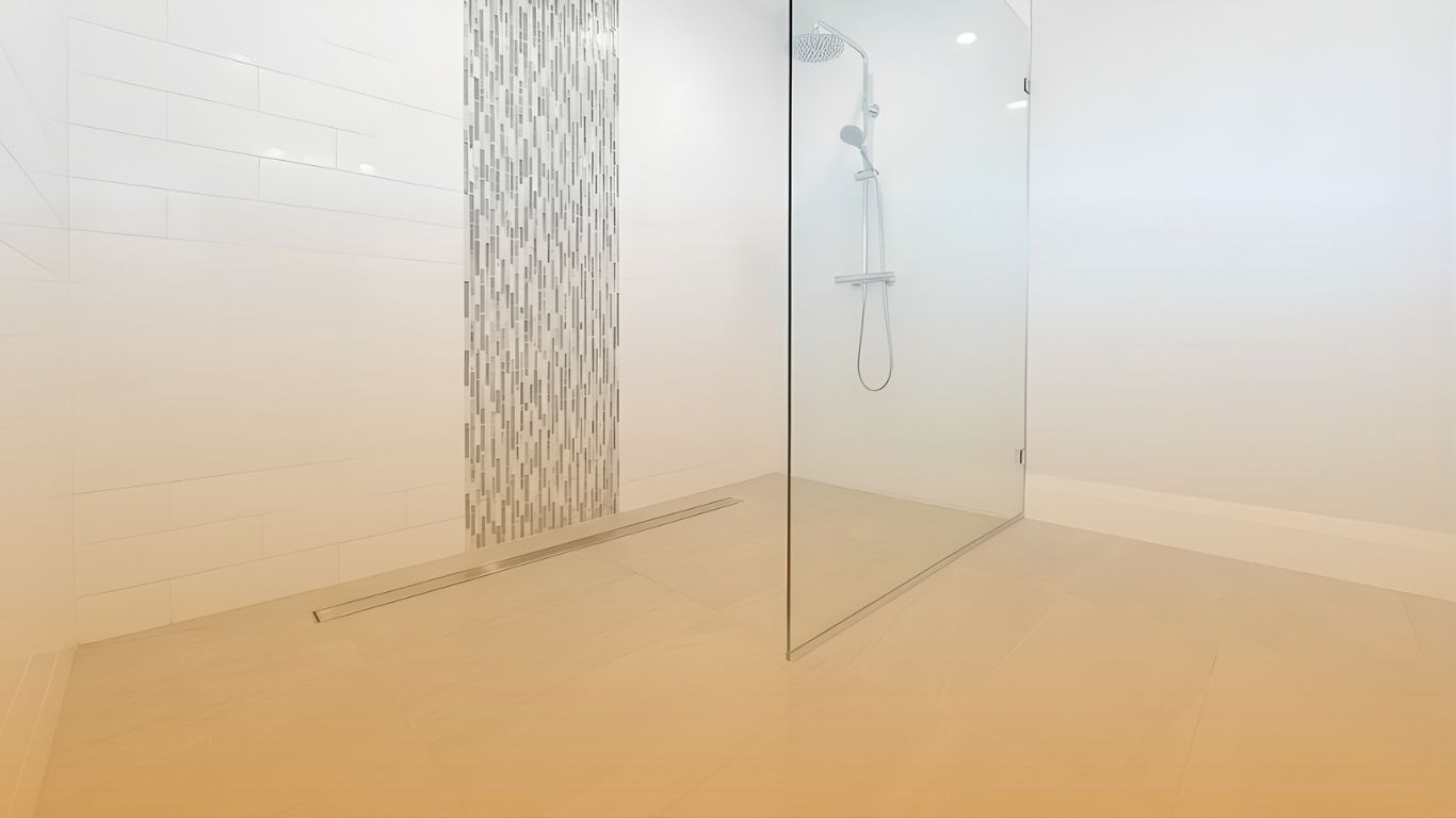Barrier-Free Shower Installation