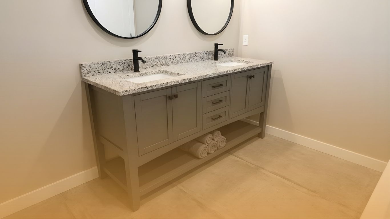 Double Sink Vanity Installation
