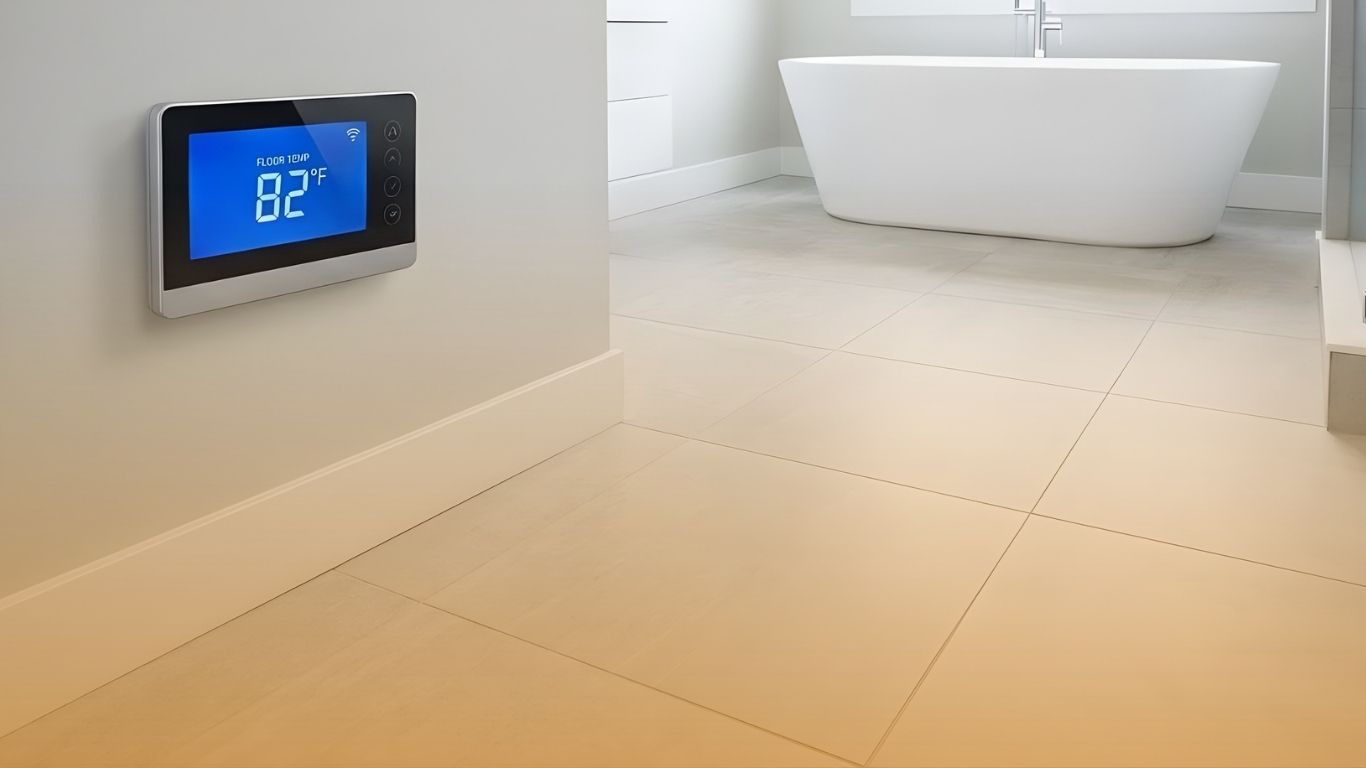 Heated Bathroom Floor Installation