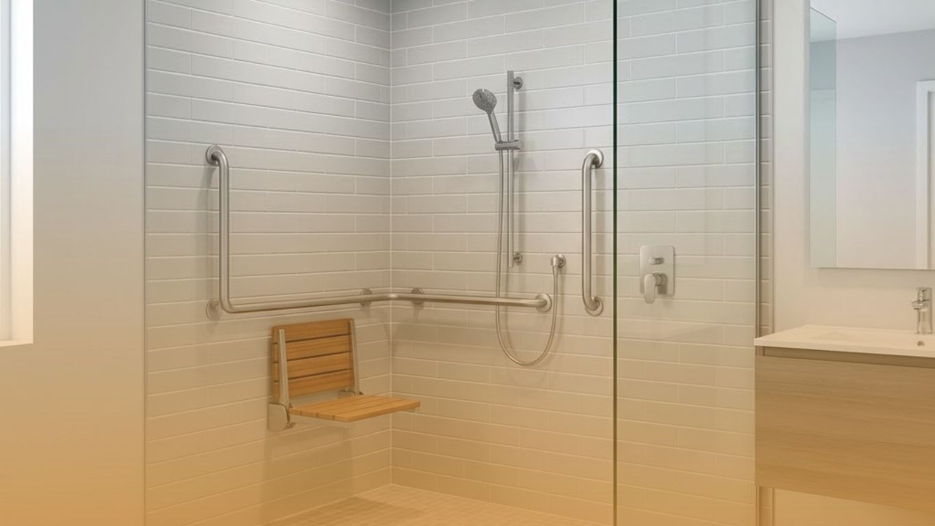 Barrier-Free Shower Installation