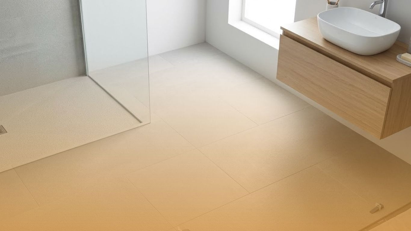 Non-Slip Bathroom Flooring Installation