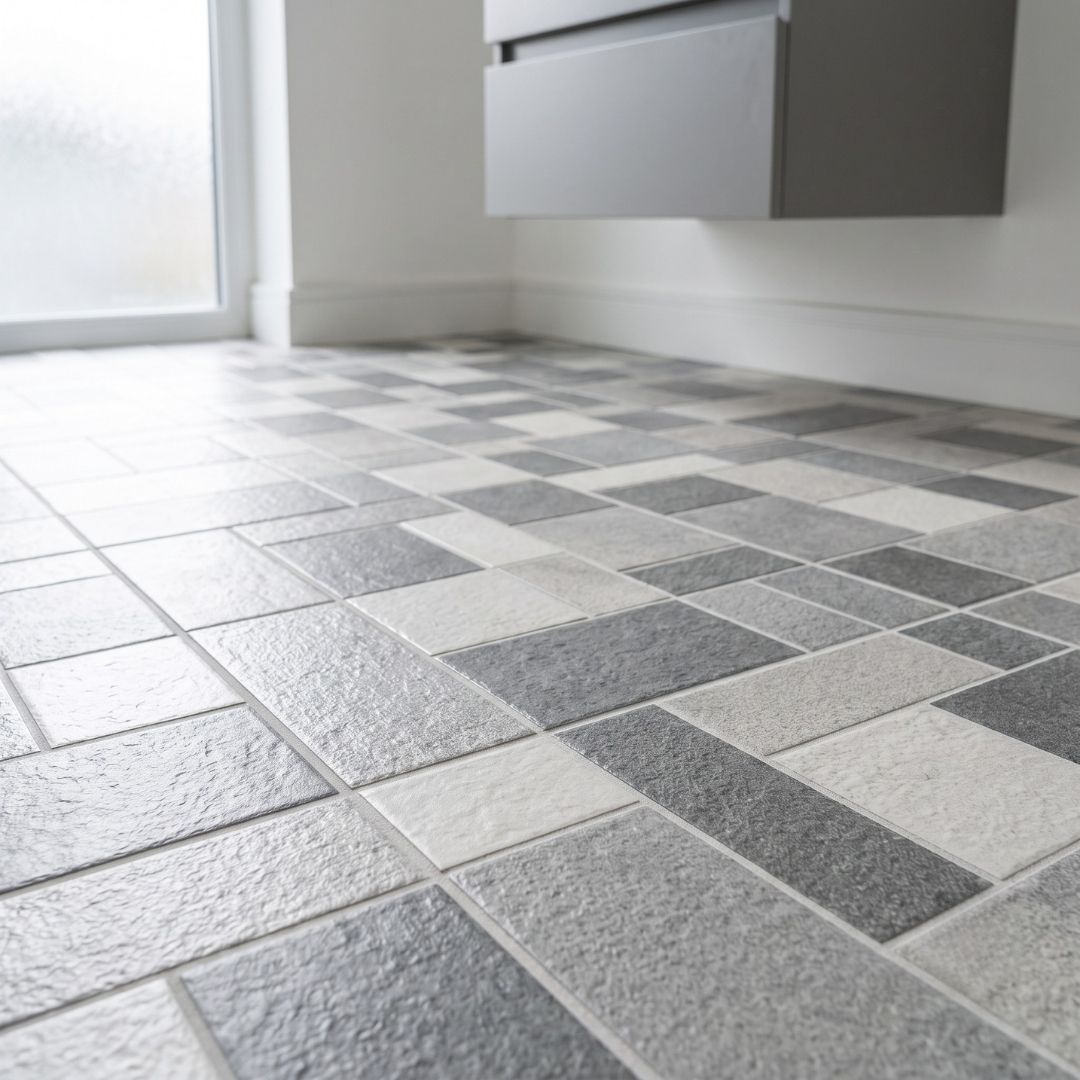 Non-Slip Bathroom Flooring Installation
