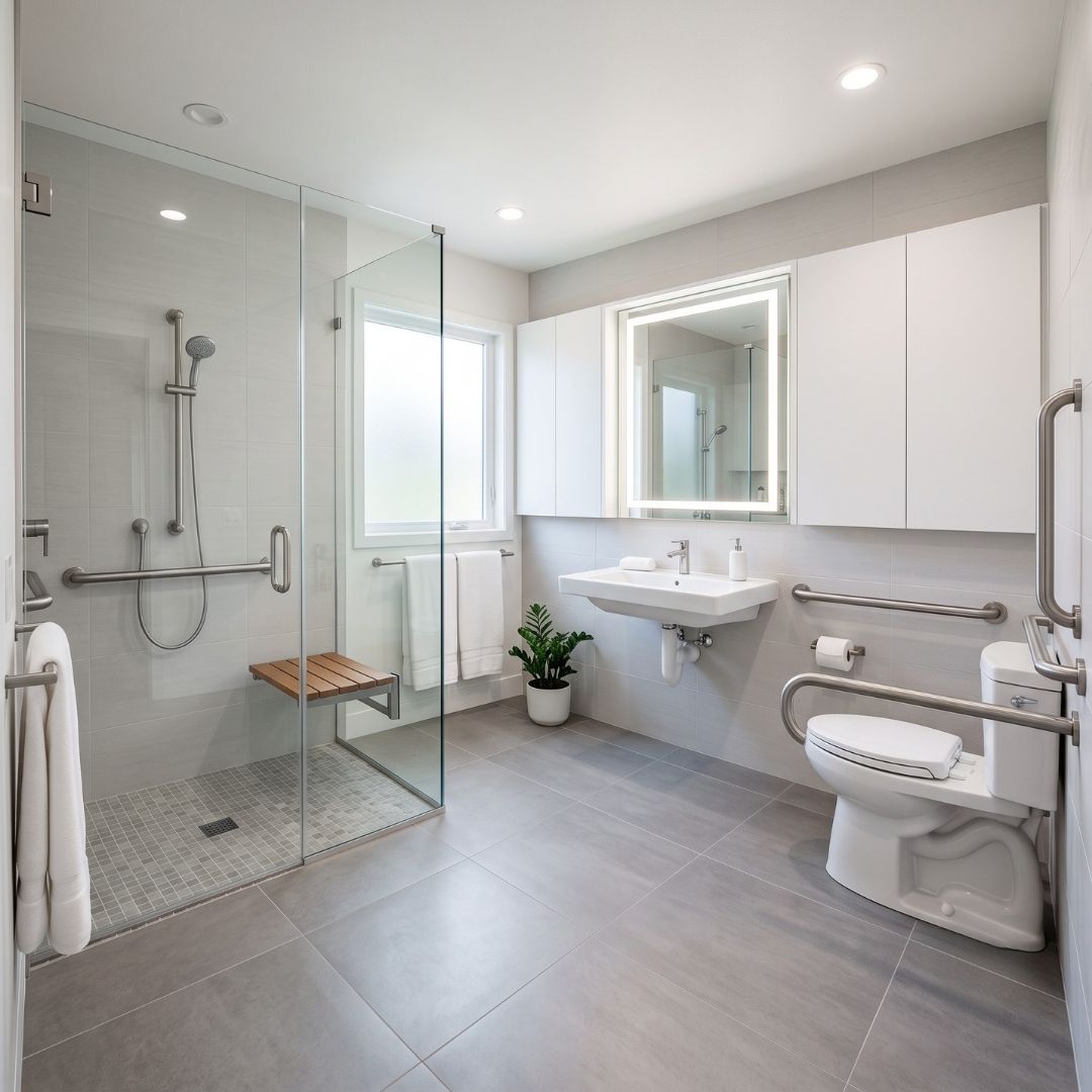 ADA Bathroom Remodeling & Layout Redesign