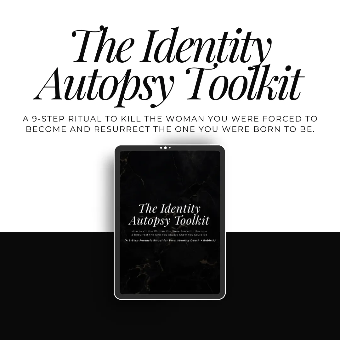 Ebook cover titled “The Identity Autopsy Toolkit” with a dark minimalist design and a centered book mockup.