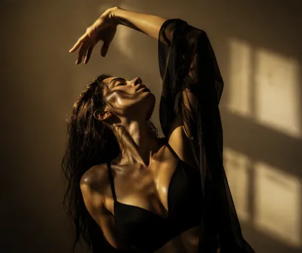 Woman doing a pose