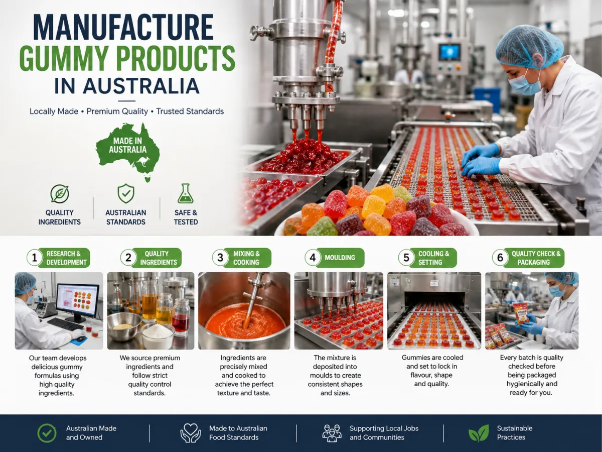 Manufacture Gummy Products in Australia