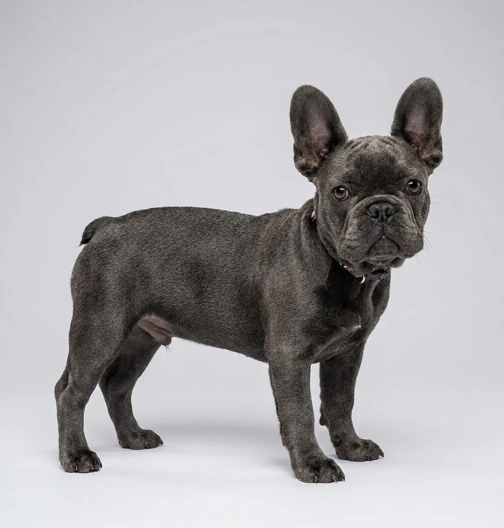 French Bulldog resting confidently